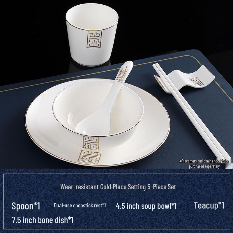 Chinese Style Luxury Bone China Tableware Set