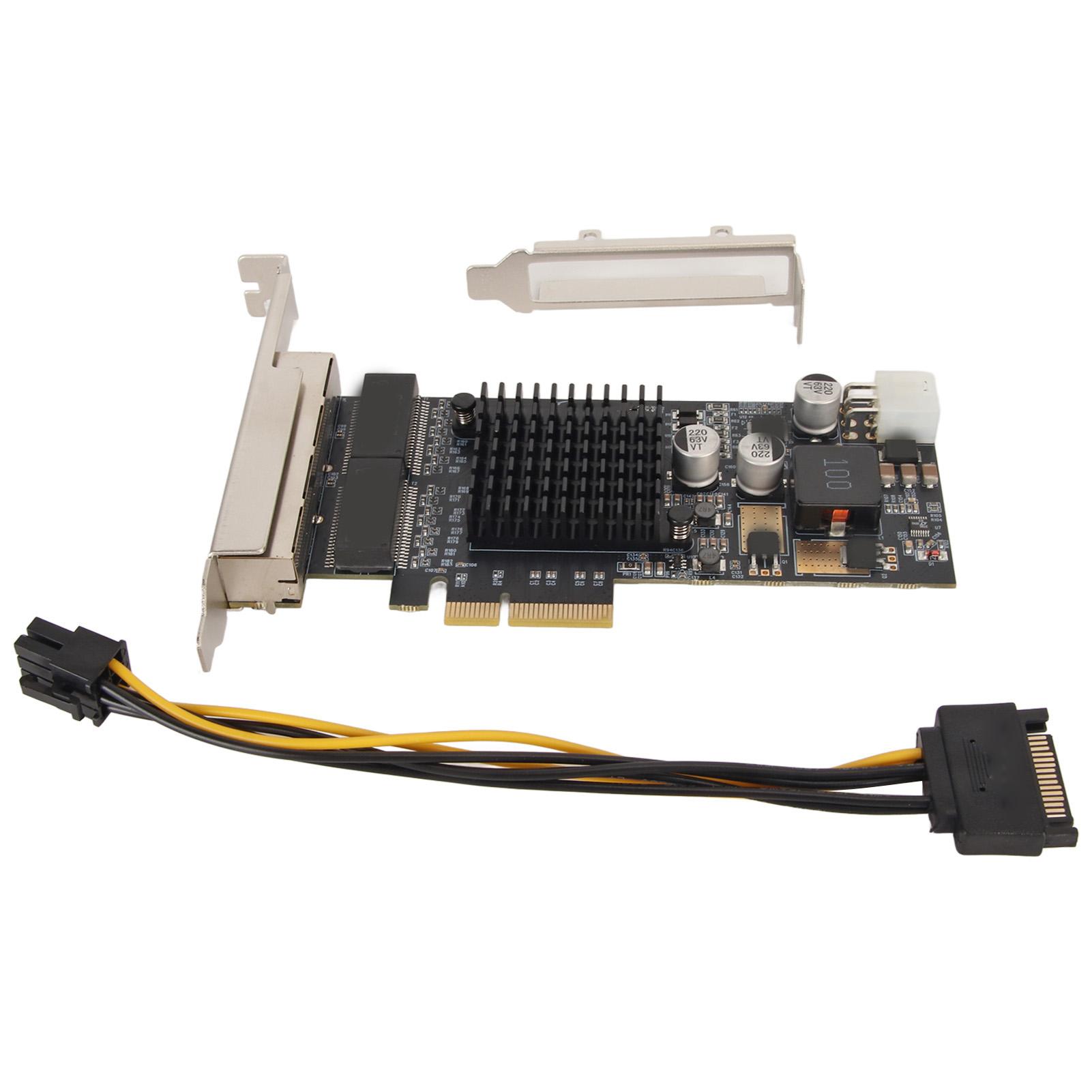 

1000Mbps 4 RJ45 Port Network Card for Intel 350 Chip PCI Express X4 NIC Gigabit Ethernet Card for