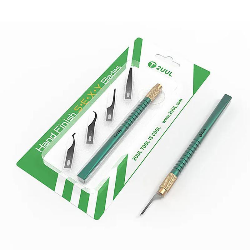 

2UUL DA11 4-in-1 Hand Finish SEXY Blades Set for PCB Underfill Clean Type A