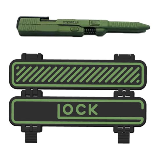 Taktyczny długopis akcji suwakowej, drukowany w 3D długopis kulkowy EDC z akcją zamka, z wymiennym wkładem, unikalny prezent dla mężczyzn kolekcjonerów