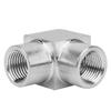 Raccord Coude Double Filetage Femelle BSPP Adaptateur Raccords de Tuyauterie Angle Droit pour Eau Huile