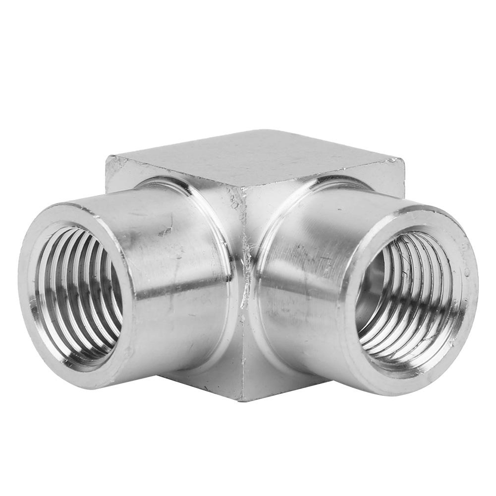 Raccord Coude Double Filetage Femelle BSPP Adaptateur Raccords de Tuyauterie Angle Droit pour Eau Huile