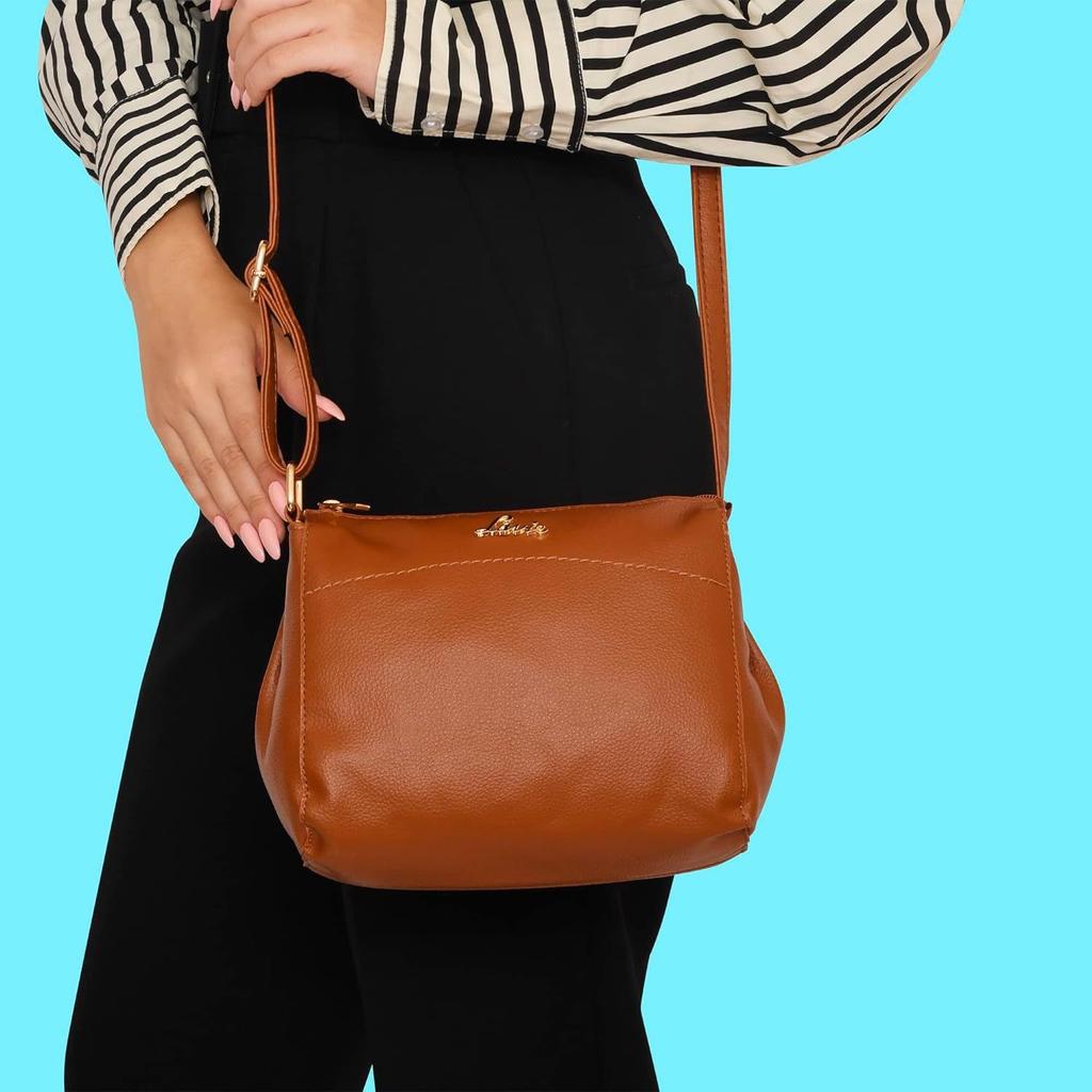 Women's Cetan Stiff Sling Bag | Ladies Purse Handbag | Crossbody Sling Strap