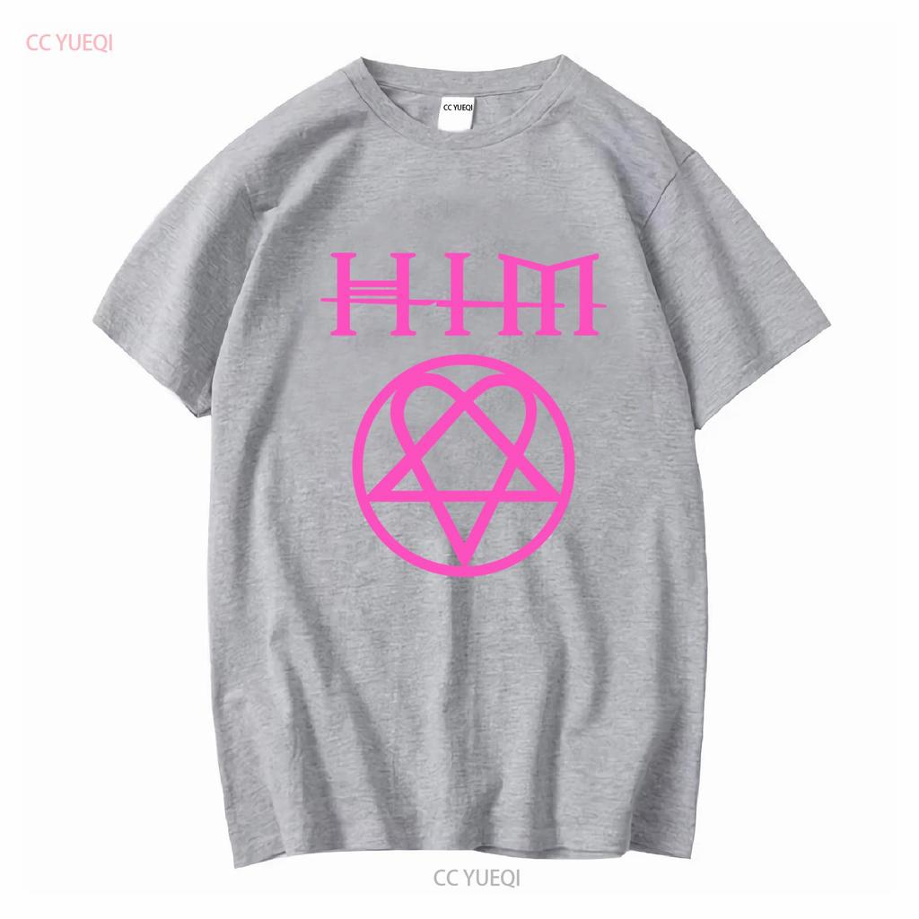 HIM Heartagram His Infernal majesty Band T Shirt Mens L Goth Metal vintage Washed Casual designer clothes graphic Unisex