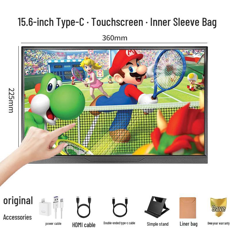 "14/15.6-inch Touchscreen Portable Display for Laptop, PS4, Switch Expansion"