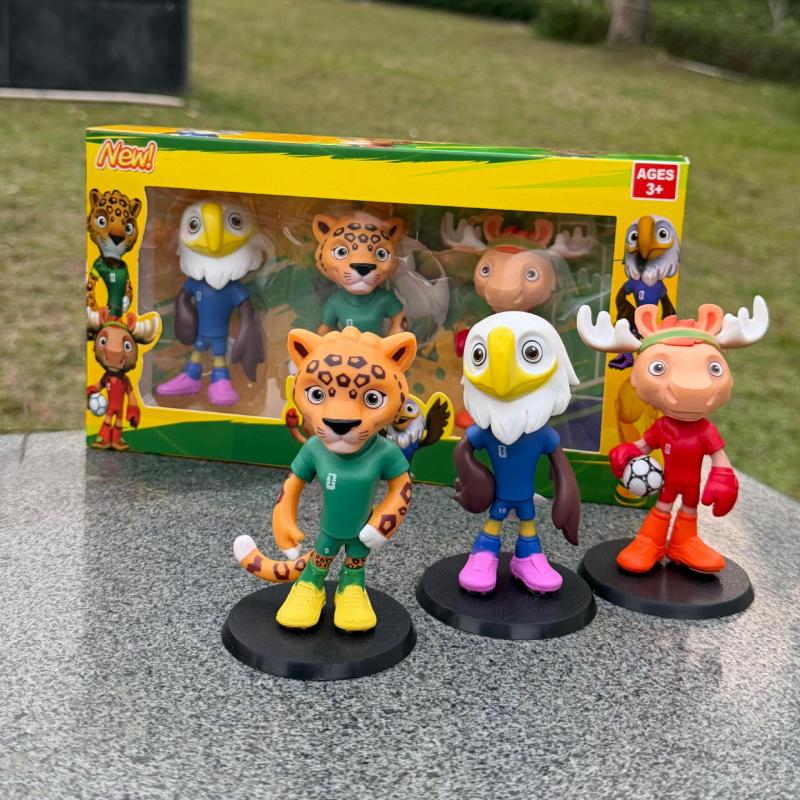2026 FIFA World Cup Official Mascot & Trophy Figurine Commemorative Collectible USA-Canada-Mexico Edition