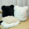 Bear Ears Rabbit Fur Hat Women's Autumn and Winter Woolen Hat Baotou Hat Warm and Show Face Small Knitted Fur Hat Rex Rabbit Fur