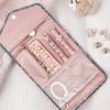 Personalized Small Jewelry Bag Convenient Jewellery Organizer with Dividers Elegant Earrings Necklaces Holder for Women