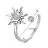Anti Stress Anxiety Fidget Expandable Ring Rotating Gift Six-pointed Star Daisy for Sun Flower for Women Personality Jew