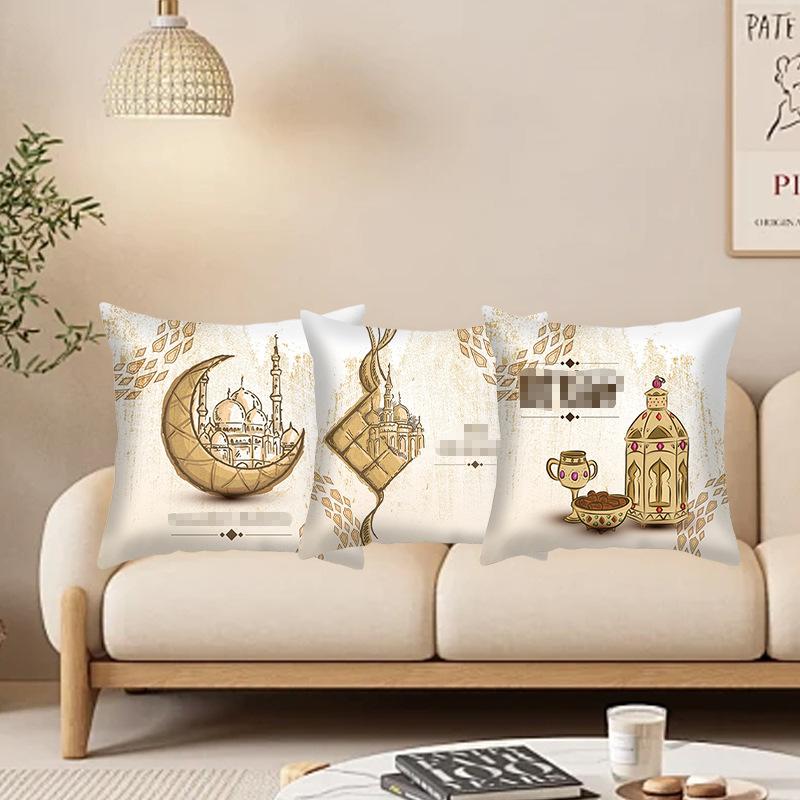 New Moon Festival Printed Cushion Pillow Case Nordic Living Room Sofa Office Festival Pillow Backrest