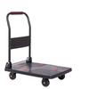Portable Folding Handcart: Silent, Small, 4-Wheel Flatbed Pull Cart for Home Use