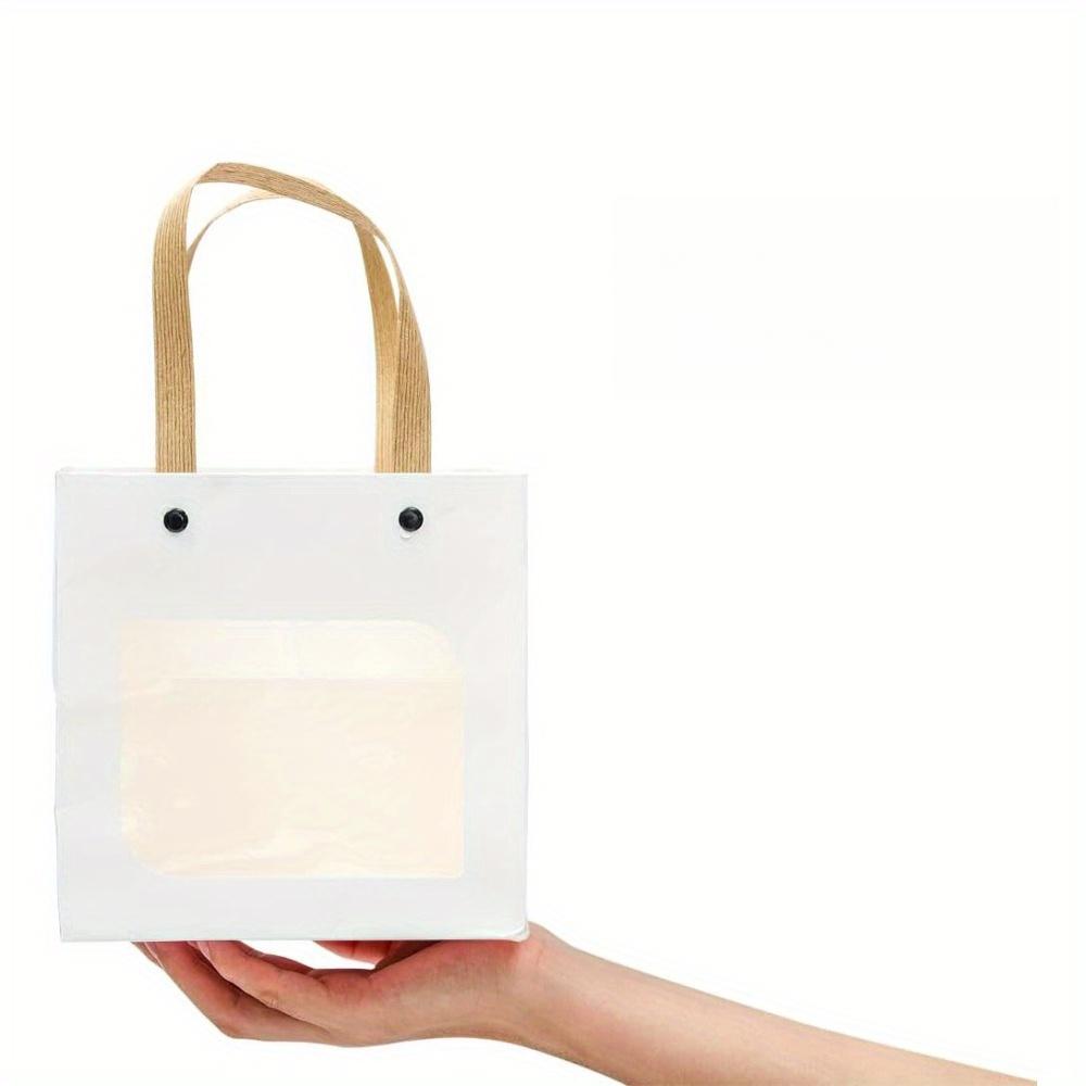 

20 шт. Подарочные пакеты с окном и ручкой Пакеты для комплиментов для вечеринок Квадратный пакет из крафт-бумаги Пакеты для угощений Пакет для подарочной упаковки Пакеты для упаковки для дней рождений, свадеб, вечеринок 20pcs 15*15*15cm белый