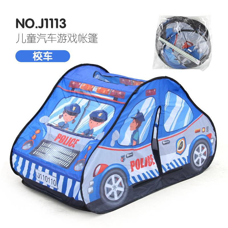 Kinderzelt Spielhaus Polizeiauto Feuerwehrauto Thema Indoor Klettern Faltbar Outdoor Strandzelt