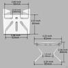 Metal Corner Bracket for Security Camera, Outdoor Wall Mount.