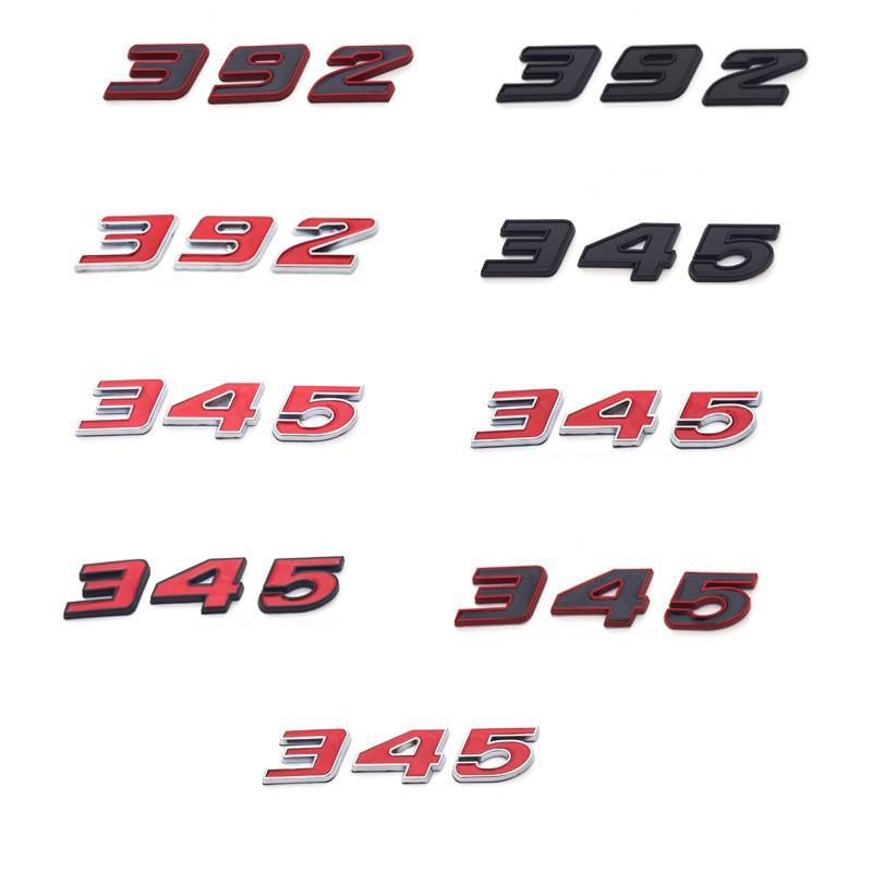 Metal 392 6.4L Car Engine Emblem Car Stickers For Hemi 345 Hemi Charger Caravan Durango Caliber Journey Challenger Avenger Badge