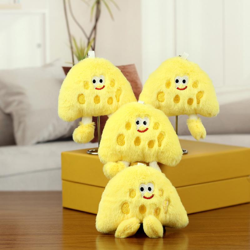 And Creative Fun Cheese Sandwich Plush Keychain Cute Accessory Couples For