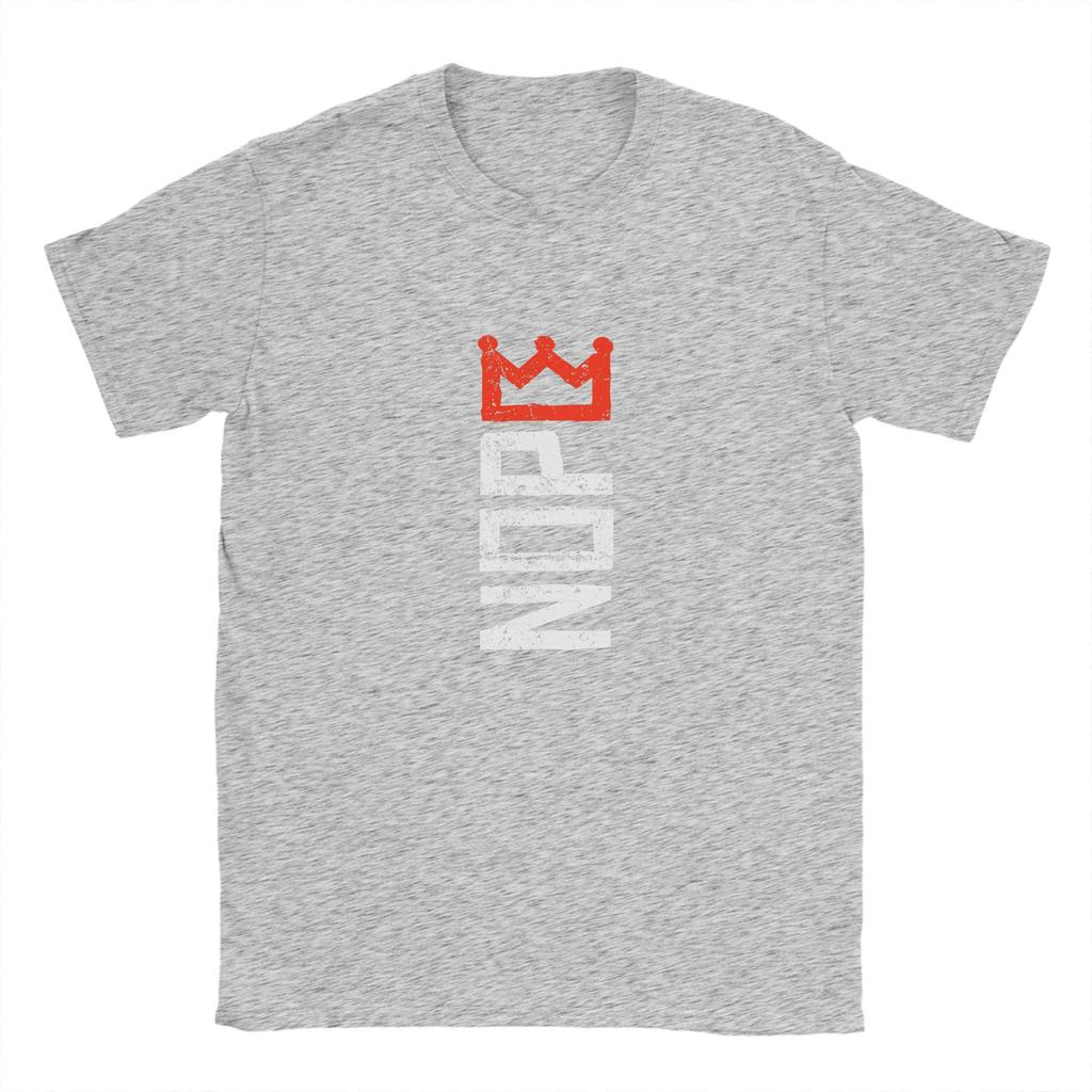 Neuheit Kein König Protestschild T-Shirt für Herren O-Ausschnitt Reine Baumwolle T-Shirts Kurzarm T-Shirts Geschenkidee Kleidung
