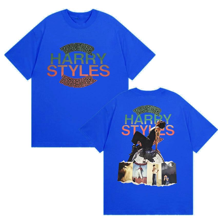 Harry Styles Together Album Graphic Tshirts UNISEXs Vintage Fashion Cotton YK Short Sleeve Top Hiphop Loose Clothing Tees