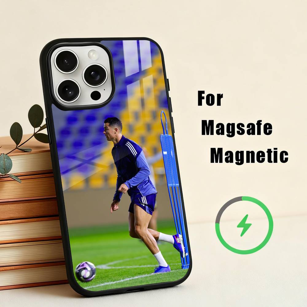 C-Cristiano-O R-Ronaldo-O Phone Case For iPhone17,16,15,14,13,12,11 Plus,For Magnetic Wireless Charge Cover