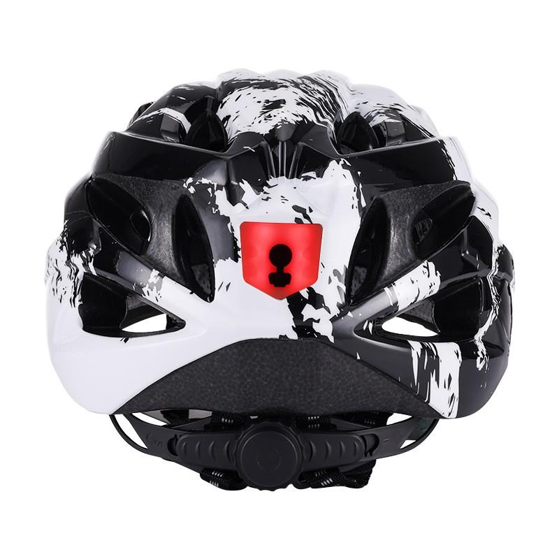Magnetic Mount Bike Helmet With Visor USB-Rechargeable LED Light Detachable Design One-Piece EPS Construction Adult