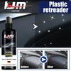 100ml Car Plastic Repair Agent and Glossy Wax - Internal and External Durable Waterproof Coating, Glossy Black Surface