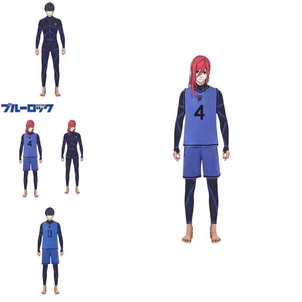 Stylish Isagi Yoichi Training Uniform Blue Lock Jumpsuit Costume For Cospaly