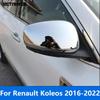 Rearview Mirror Cover Trim For Renault Koleos 2016-  Chrome Side Door Mirror Protector Exterior Accessories Car Styling