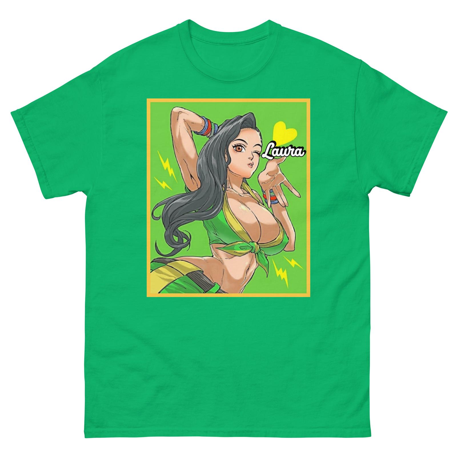 Laura Street Fighter Tee Unisex Gamer Tee Street Fighter Fan Service T-shirt XXL