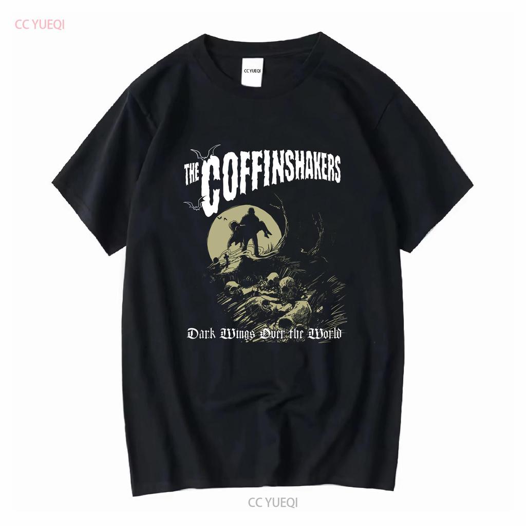 The Coffinshakers Dark Wings V2 Band poster album cover T shirt all sizes S 5XL vintage Washed Stylish homme fashion Stretched