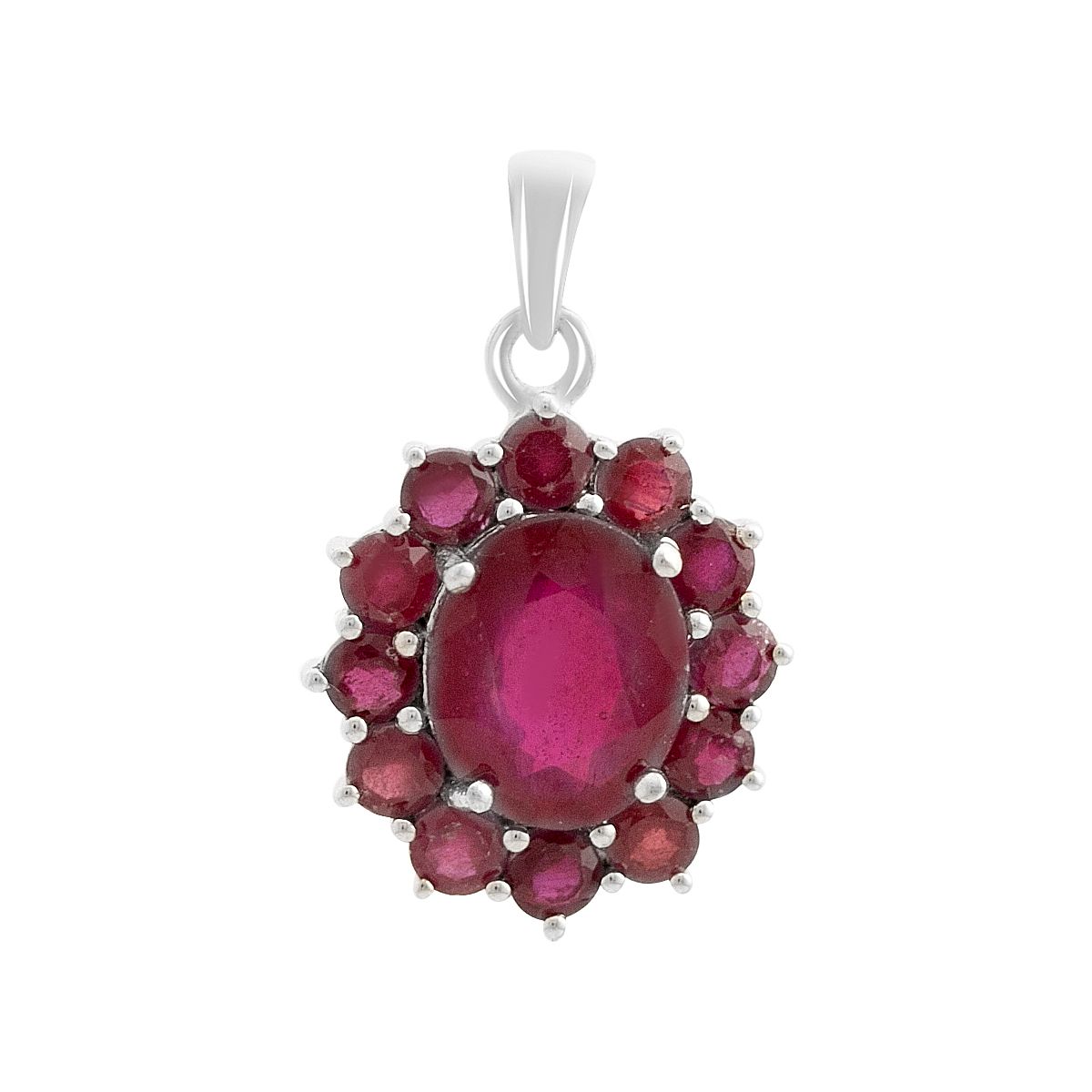 

Срібна підвіска з рубіном 5.6ct (2150602) rubine червоний колір