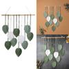 Vintage Handwoven Cotton Leaf Tapestry Artistic Wall Decoration Tree Leaf Handcrafts Wood Beads Tapestries for Home Room