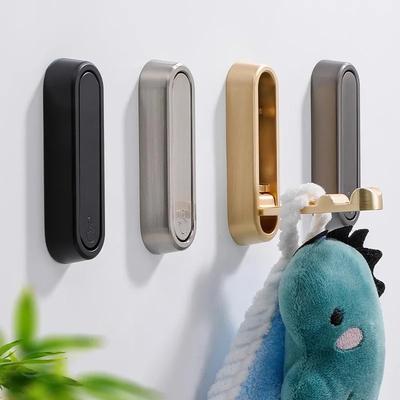 1PC Folding Wall Hook Towel Coat Hook Stainless Hook for Home and Decoration Kitchen Bathroom Matte Towel Hanger Storage