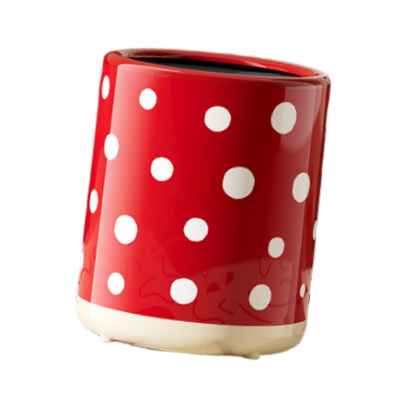 Stylish Trash Can Wastebasket with Hidden Bag Innovative Rubbish Bin for Kitchen Bathroom Laundry Room rosso