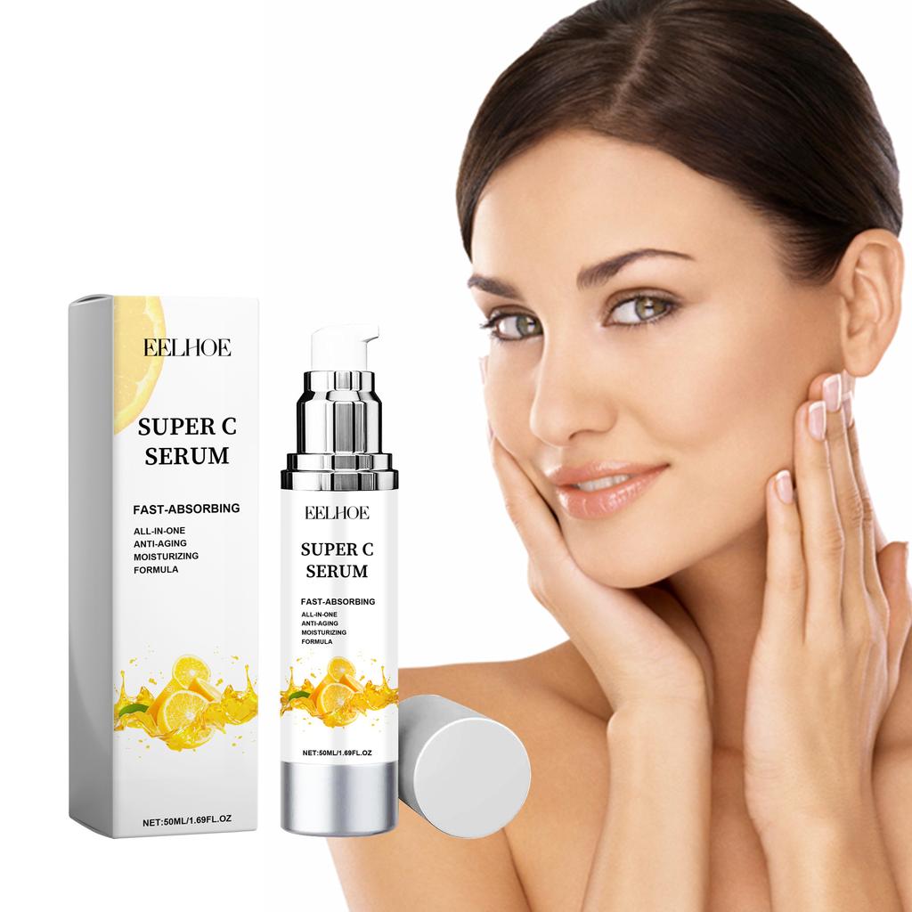 EELHOE Vitamin C Serum Hydrates Moisturizes Brightens And Smoothes Skin Reduces Fine Lines And Softens And Delicate Skin