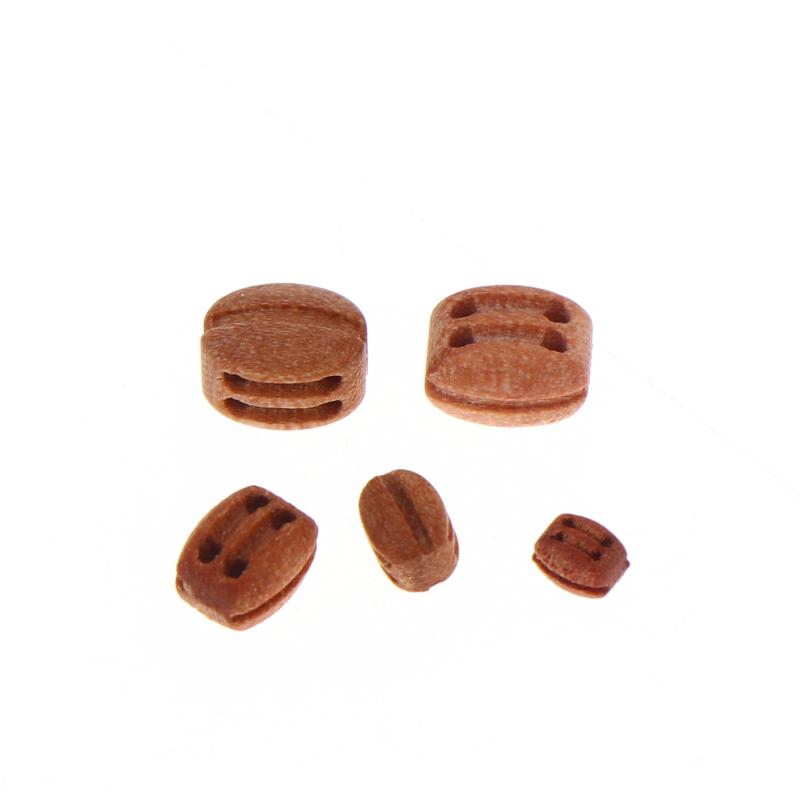 10Pz Pulegge a Doppio Blocco in Legno 3mm 4mm 5mm 6mm Accessori per la Costruzione di Modelli di Navi Fai-da-te Accessori per Modelli di Vele Antiche