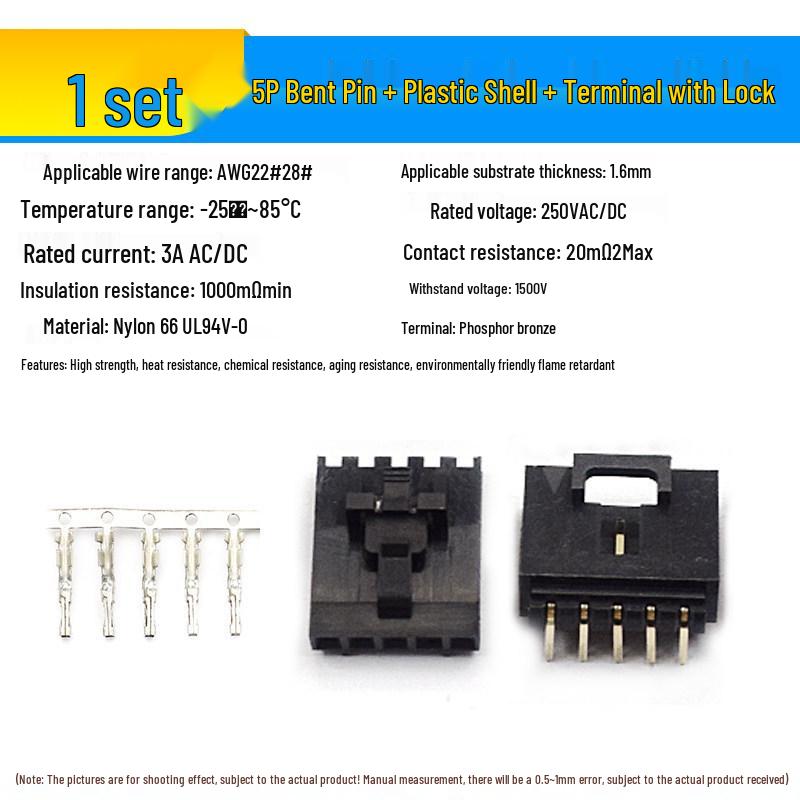 2.54 Lockable DuPont Connector: 2P & 3/4/10P Straight/Bent Pin Header MX2.54 Socket