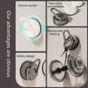 3Pieces Suction Cup Clip Portable Accessory for Secure Hanging in Bathrooms and Kitchens Clear Designs Hook Holders