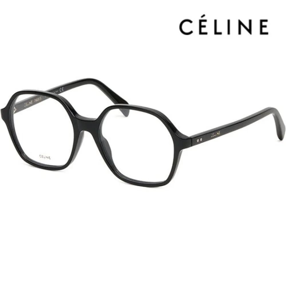 

[Celine] Eyeglass Frame CL50089I 001 Black Horn-rimmed Square Oversized Fit