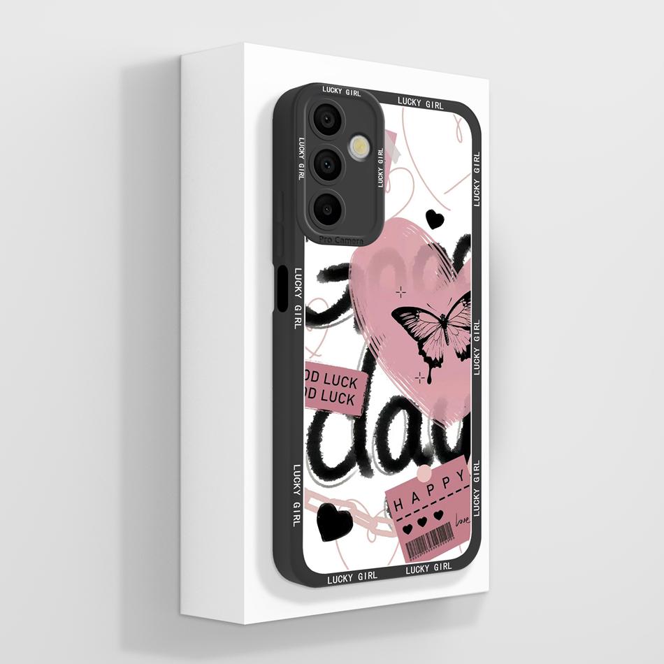 Case For Samsung A15 A 15 Cute Panda Soft Cover For Galaxy A15 Phone Cases Anti Drop Liquid Silicone High Quality Back Protector