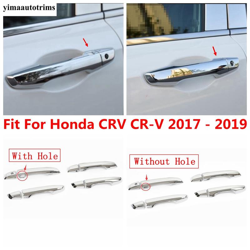 Car Door Handle Protector Decorative Sequ Cover Trim For Honda CRV CR-V 2017 - ABS Chrome Accessories Exterior Refit Kit