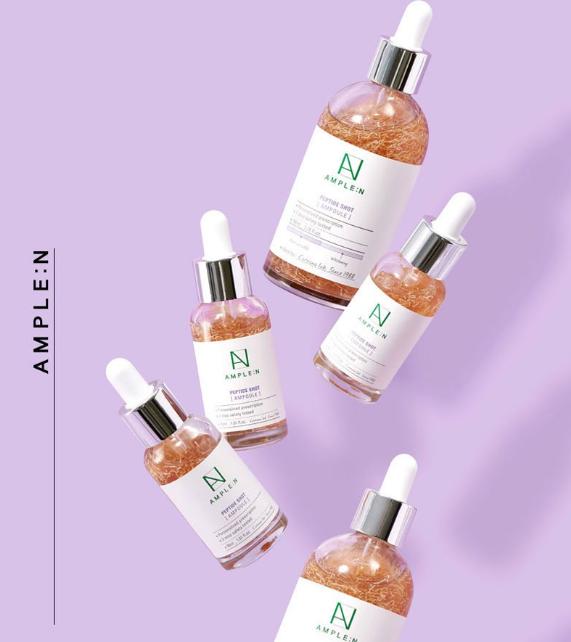 AMPLE:N Peptide Shot Ampoule – 100ml / 30ml | Anti-Wrinkle & Firming Serum with Peptides