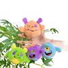 Plush Whimsical Monster Doll Keychain With Adorable Features And Colorful Options Chain