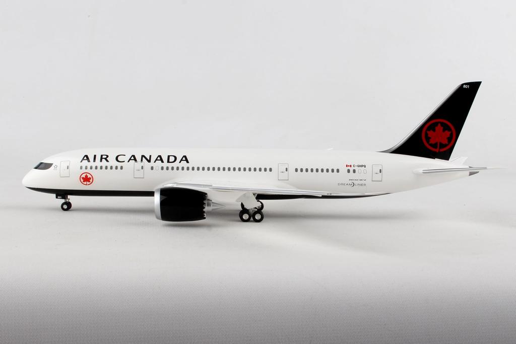 Hogan Wings Air Canada Ground Posture with Landing Gear Scale Model 10963GR B787-8 1/200