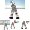 Palestine Flag Scarf Double-layered Polyester Fabric 14*130cm Multicolor