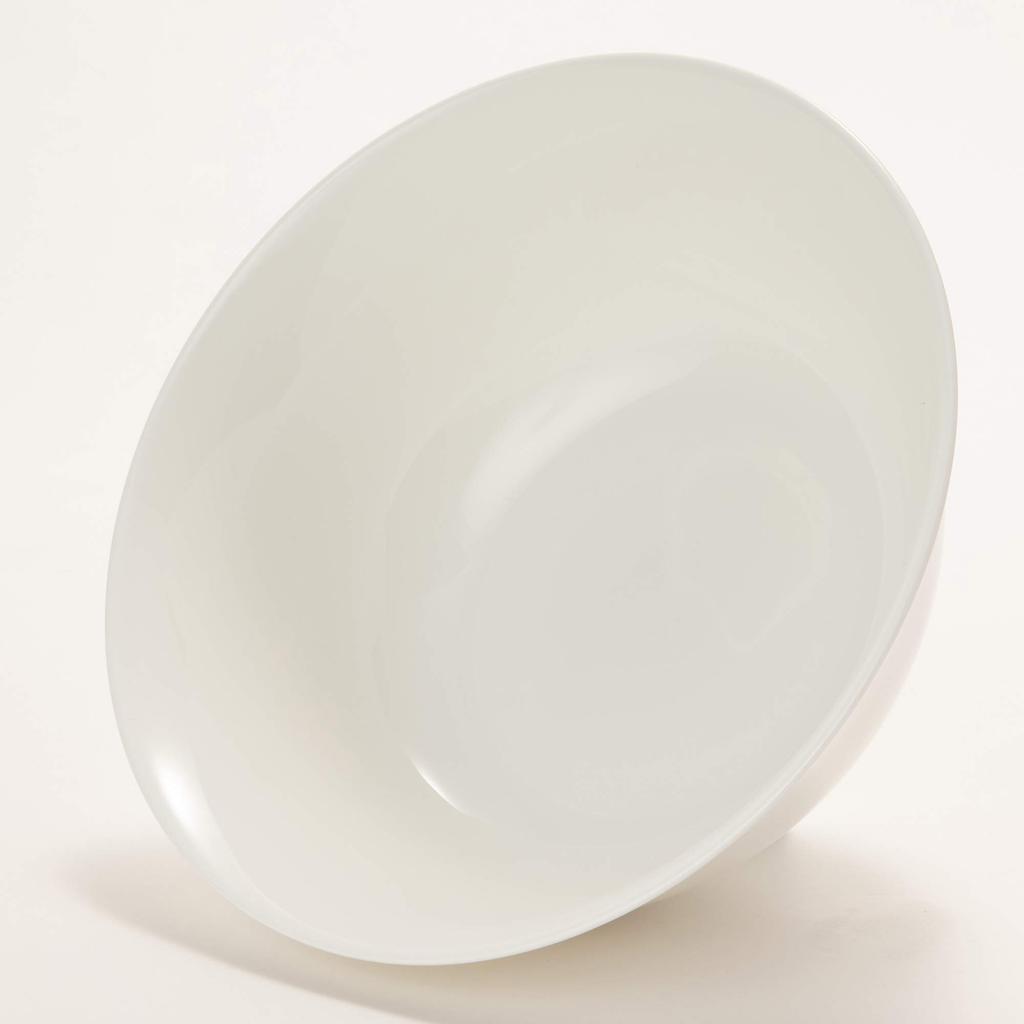 NARUMI Bowl, Plate, Chinese Cuisine Tableware, White, 21cm, Noodle Bowl, Microwave Safe, Made in Japan, 9000-3248