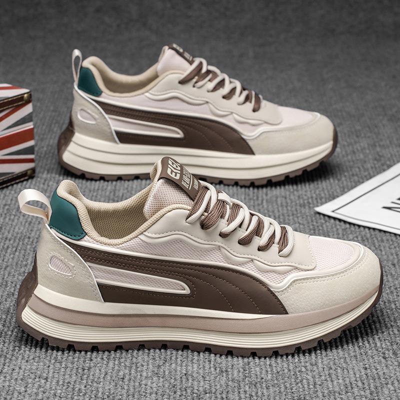 Shoes new summer breathable mesh British platform wear-resistant dad shoes sports and leisure shoes