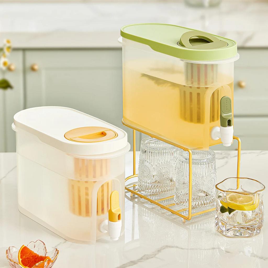 New Large Capacity Cold Water Pitcher Cold Kettle with Faucet in Refrigerator Iced Beverage Dispenser Refrigerator