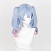 LAOBAO Rabbit Hole Cosplay Twin Light Blue and Pink Mixed Color Long Curly Heat Costume Accessory for and More Wig, Tail, Mesh, Gradient, Wig,