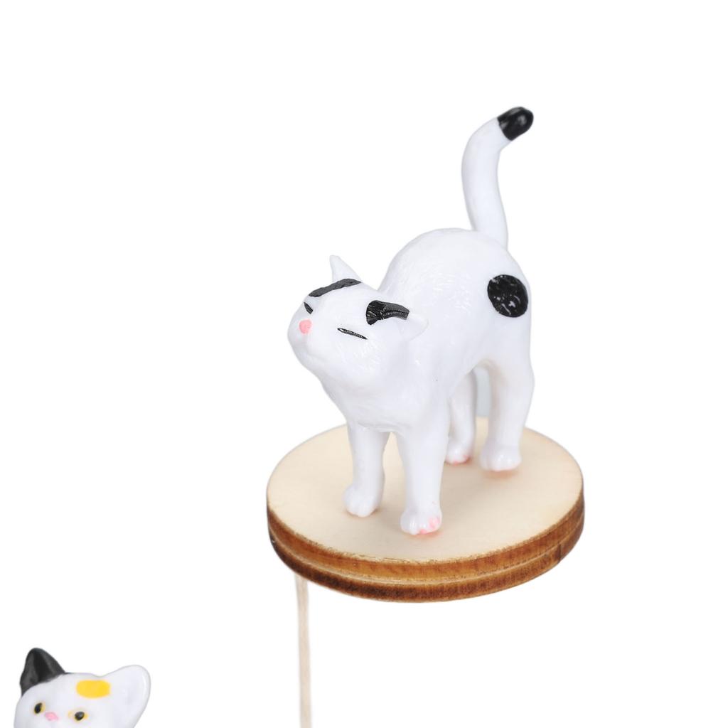ZK30 Katzenfigur Katzenklettergerüst Katzenmodelle DIY-Montage Kratzbaum Interaktives Puppenhaus Spielzeug für Katzenliebhaber Transparente Abdeckung