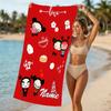 Customizable personalized beach towels Pucca themed designs.Suitable for the beach, yoga, sports;ideal as beach accessories